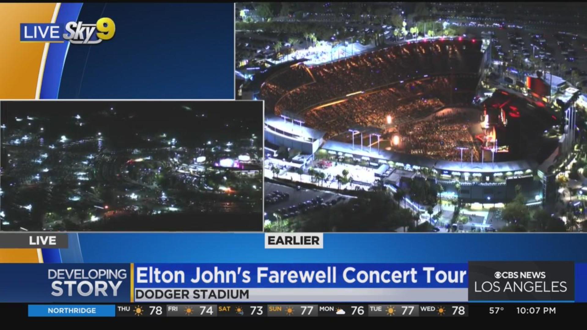 Elton John packs Dodger Stadium - CBS Los Angeles