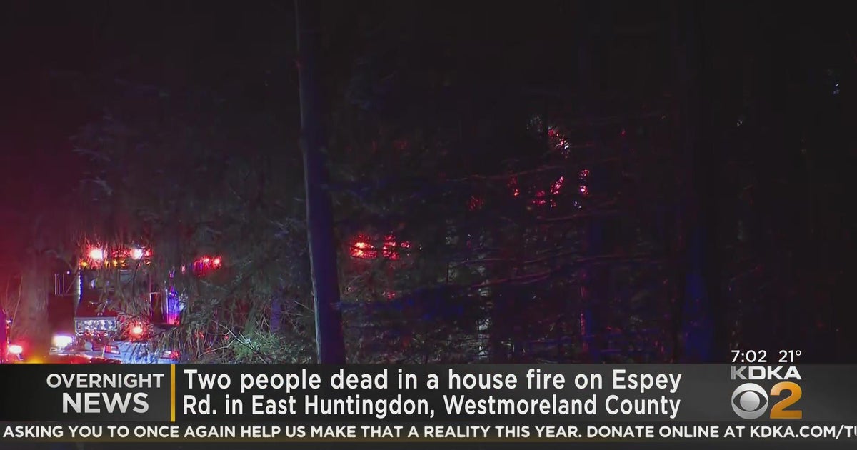 Two dead in Westmoreland County house fire - CBS Pittsburgh