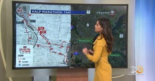 Traffic headaches around the city due to Philadelphia Marathon - CBS