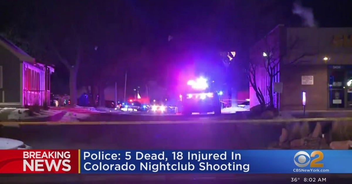 5 dead, 18 wounded in Colorado nightclub shooting - CBS New York