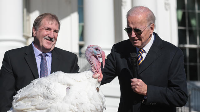 Biden opens holidays, pardoning turkeys Chocolate and Chip
