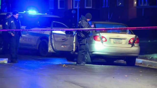 Police patrol lights on car roof 