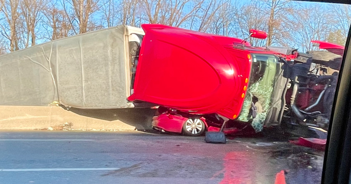 Two Injured In Six-vehicle Crash With Flipped Tractor Trailer On I-95 ...