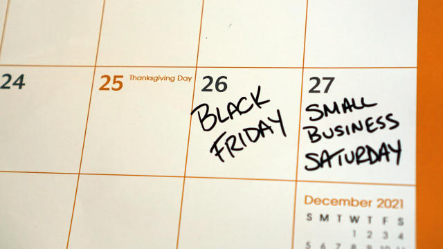 Small Business Saturday Written on Calendar 
