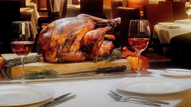 Thanksgiving Turkey at a Restaurant 