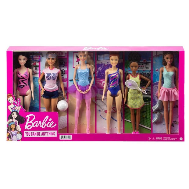 Barbie 6-Doll Sports Career Collection 