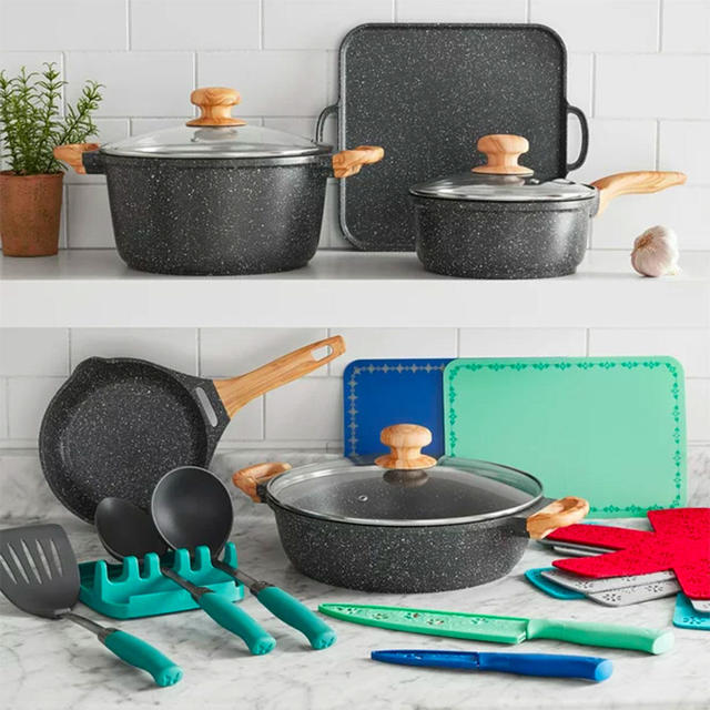 Walmart is practically giving away this gorgeous 12-piece cookware set from  The Pioneer Woman - CBS News