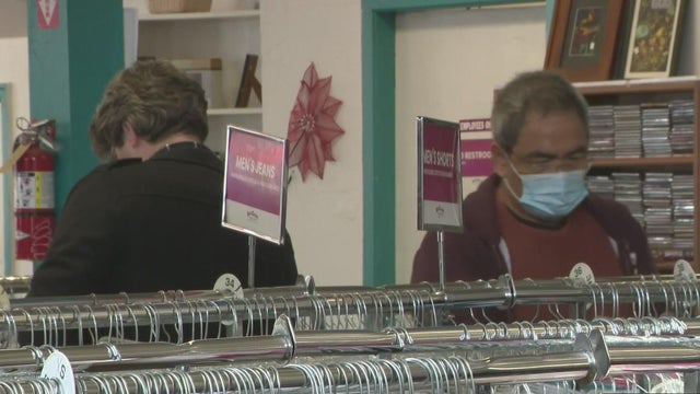 SF thrift store shoppers 