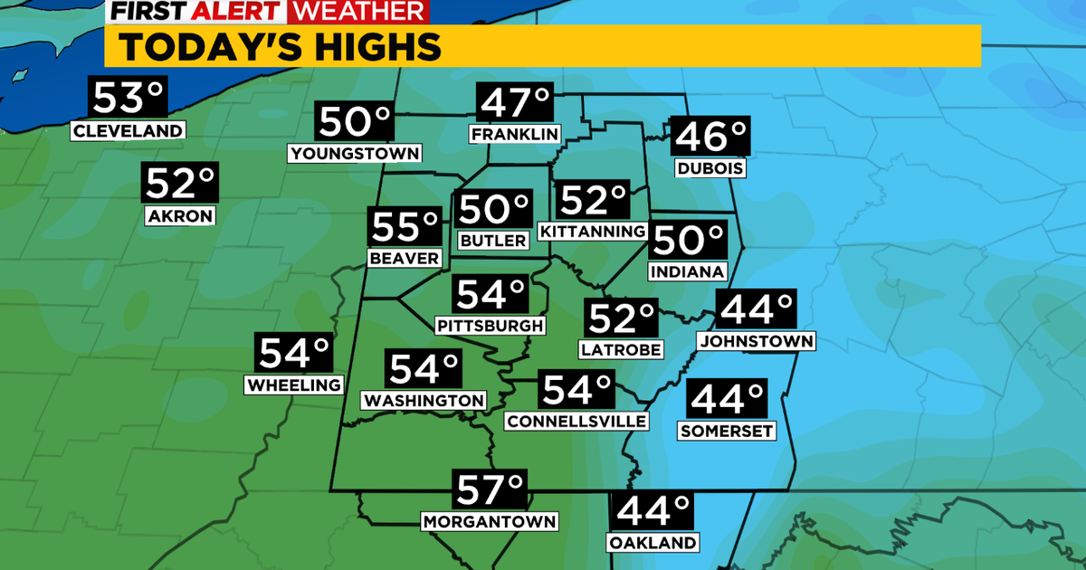 Pittsburgh Weather Cloudy Tuesday before rain, wind arrives CBS