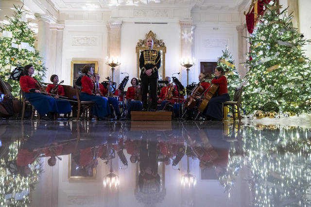 White House reveals Christmas decorations with 'We the People' theme : NPR