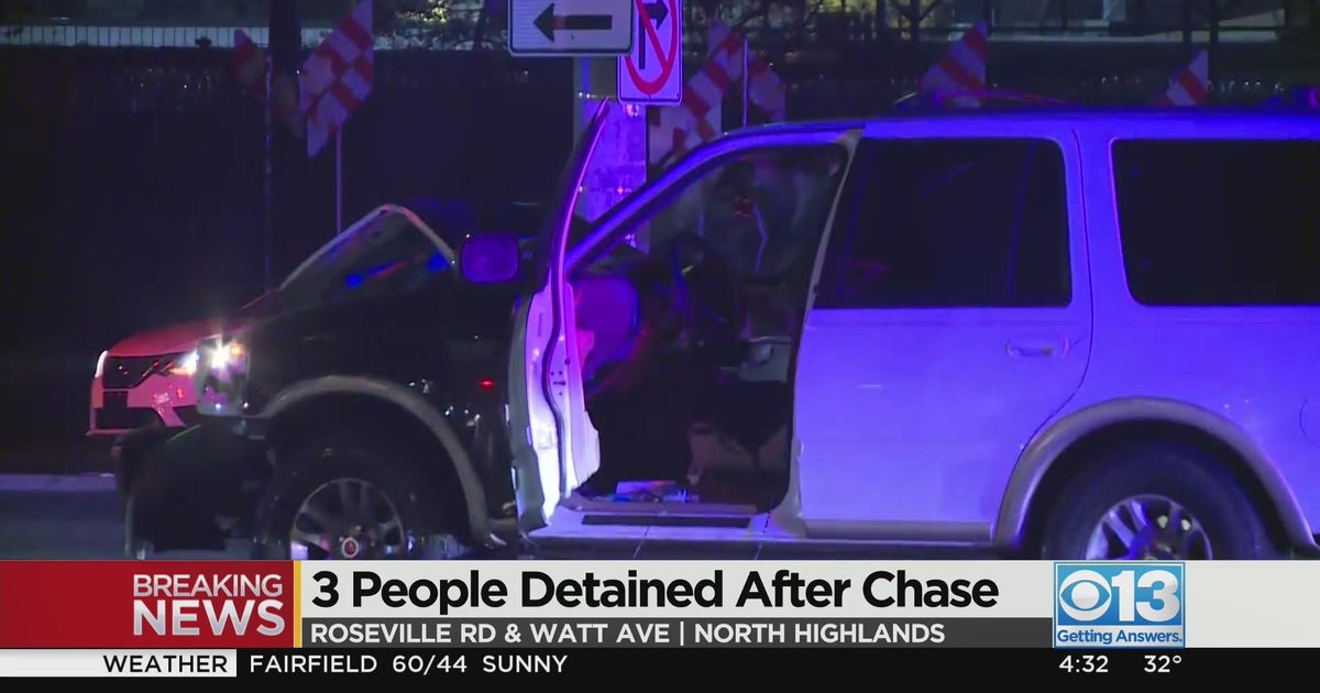3 people detained after a car chase in North Highlands