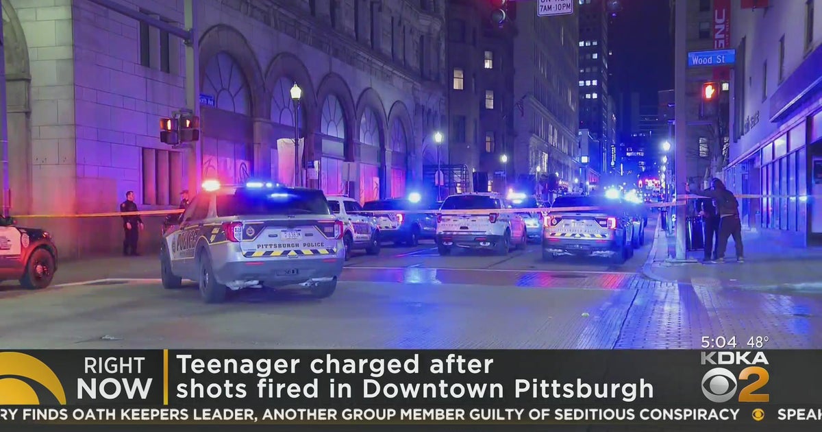 Teenager charged after shots fired in Downtown Pittsburgh - CBS Pittsburgh