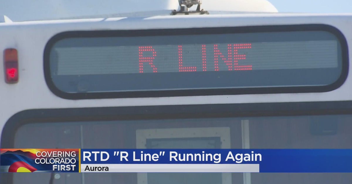 RTD's R Line running again after train derailment in September - CBS ...