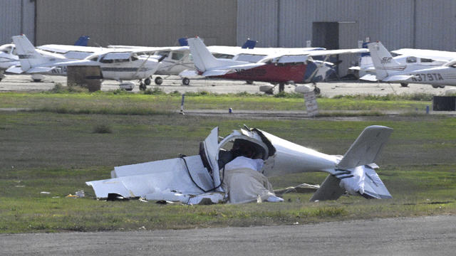 A plane crashed on the Torrance Municipal Airports grounds killing 2. 