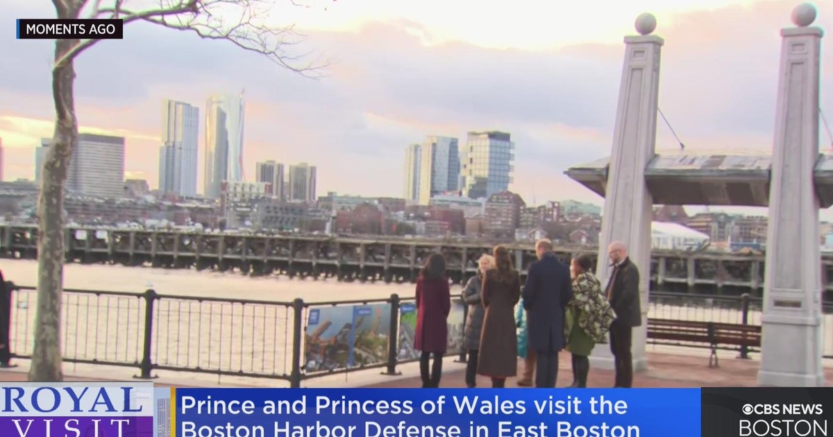 Prince and Princess of Wales visit Boston Harbor Defense - CBS Boston
