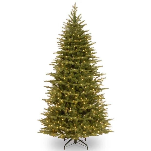 Nordic Spruce Lighted Faux Spruce Christmas Tree 