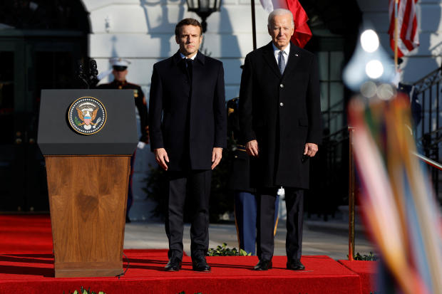 U.S. President Biden and Mrs. Biden host French President Macron and Mrs. Macron for an official State Arrival Ceremony at the White House in Washington 