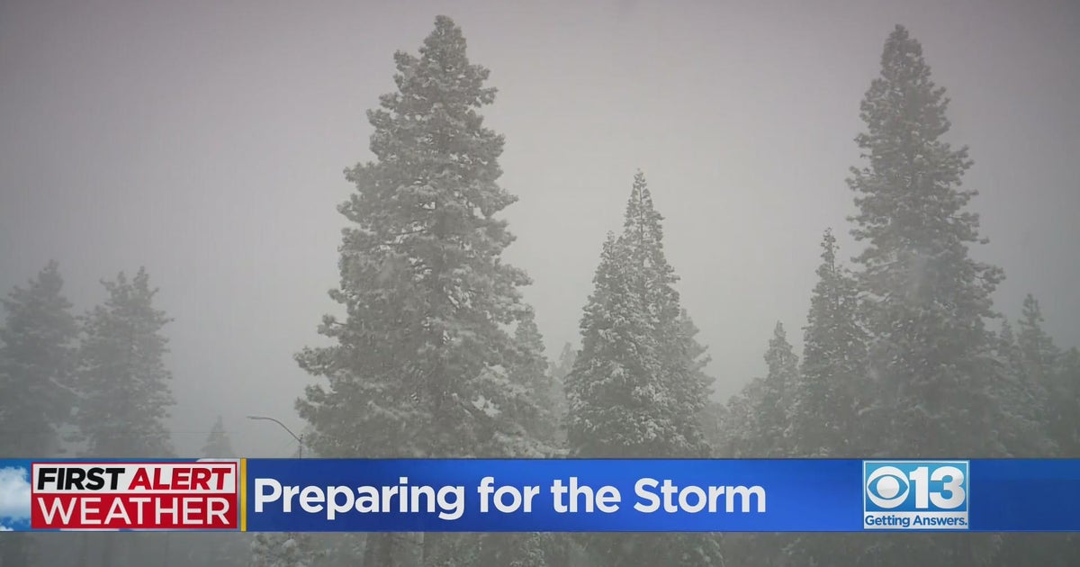 Preparations underway in Sierra, foothills as early as forecasts show snow, gusty winds