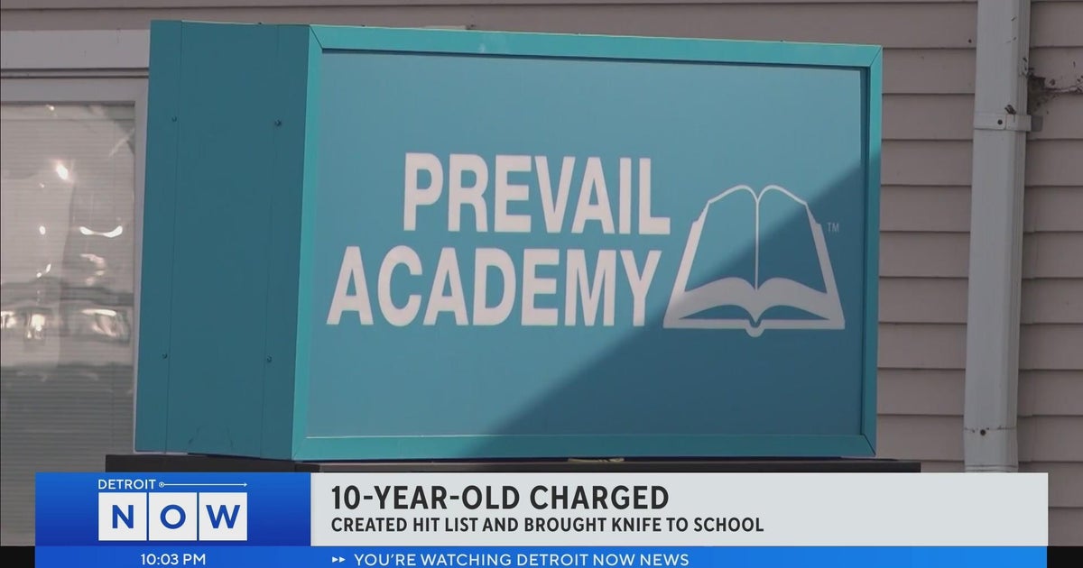 10yearold boy brings "hitlist" and knife to school, prosecutors say CBS Detroit