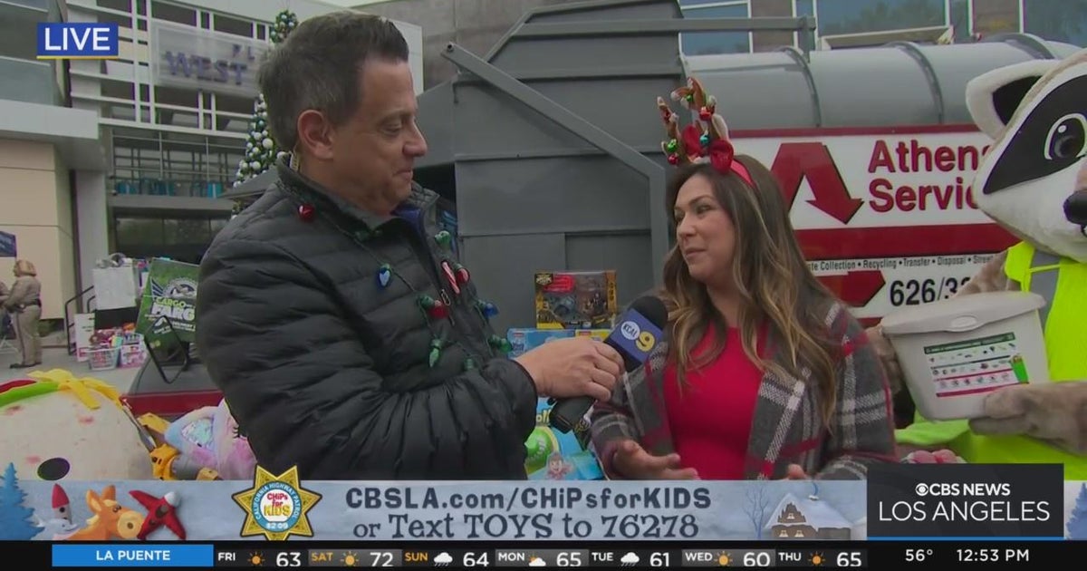 CHiPs For Kids Plaza West Covina with Athens Services CBS Los Angeles