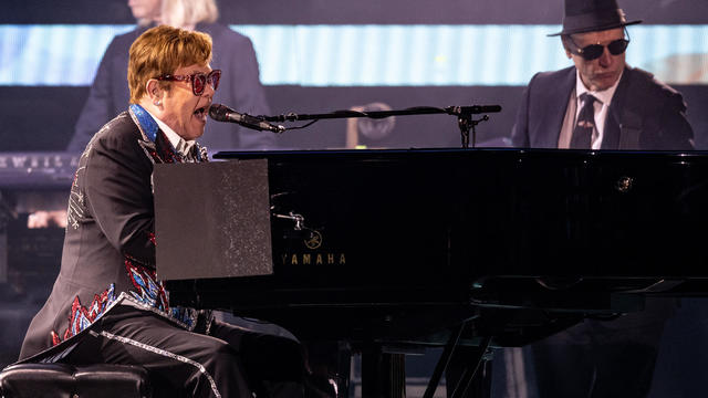 Elton John Performs At Dodger Stadium 