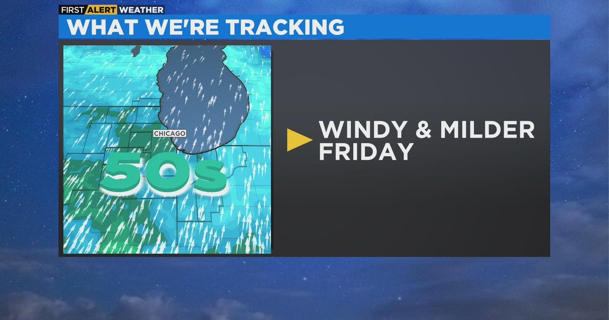 Chicago First Alert Weather: One warmer day - CBS Chicago