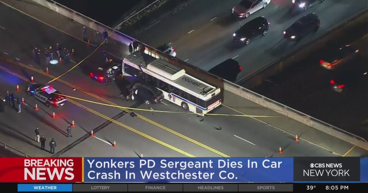 Yonkers police sergeant dies in car crash in Westchester County CBS