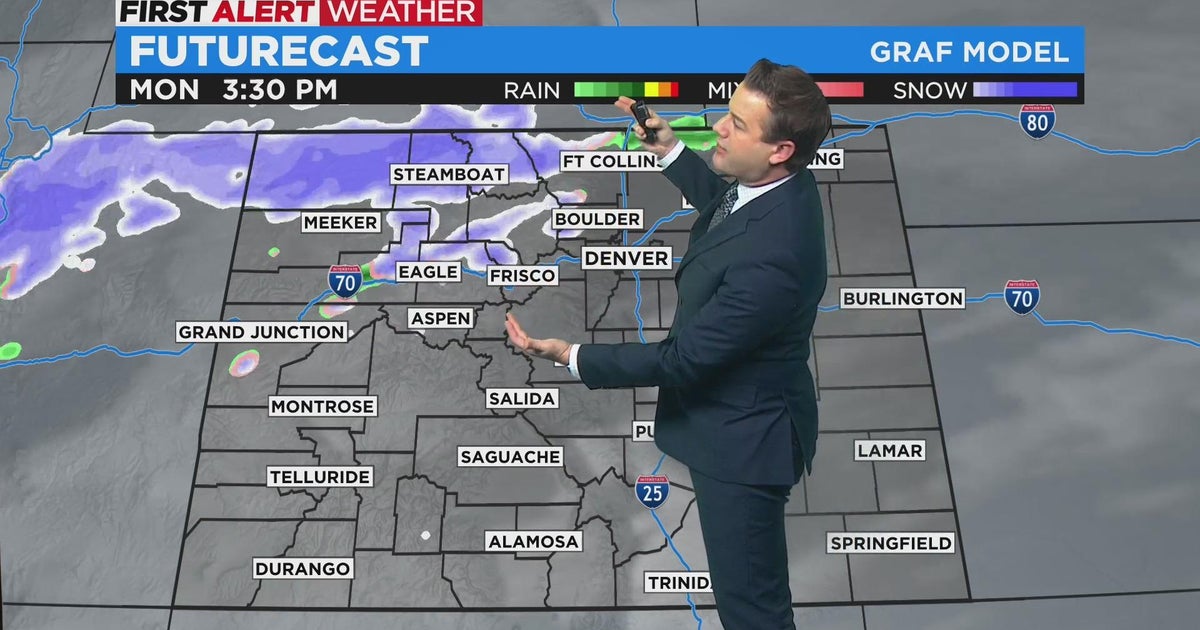 Mountain snow brings maybe a few flurries to Denver - CBS Colorado