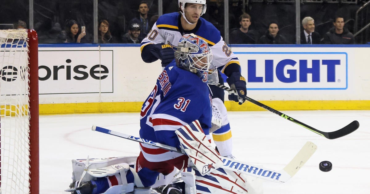 Rangers Score 3 Goals In Third, Rally Past Blues - CBS New York