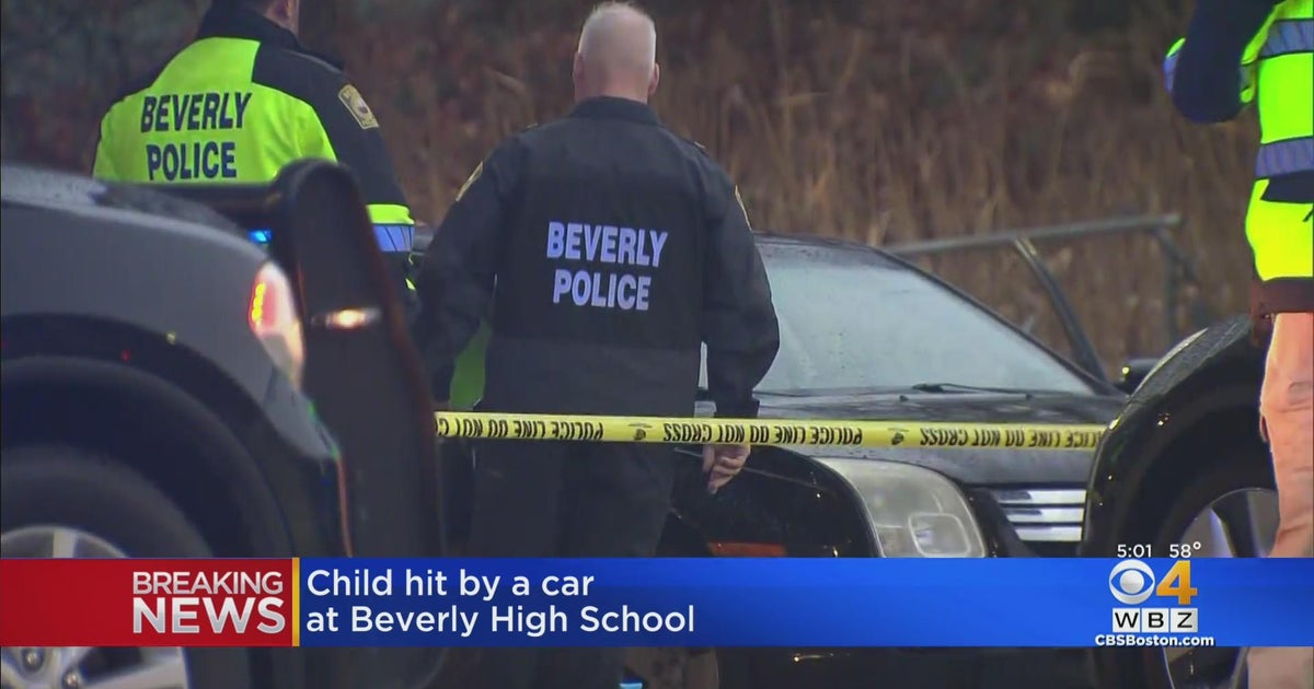 Child hit by car at Beverly High School - CBS Boston