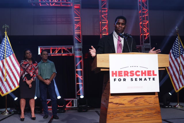 Georgia Republican Senate Candidate Herschel Walker Holds Runoff Election Night Event 