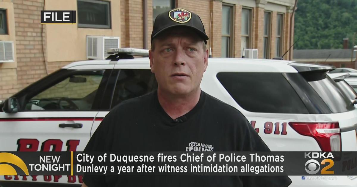 Duquesne Police Chief Thomas Dunlevy terminated by city CBS Pittsburgh