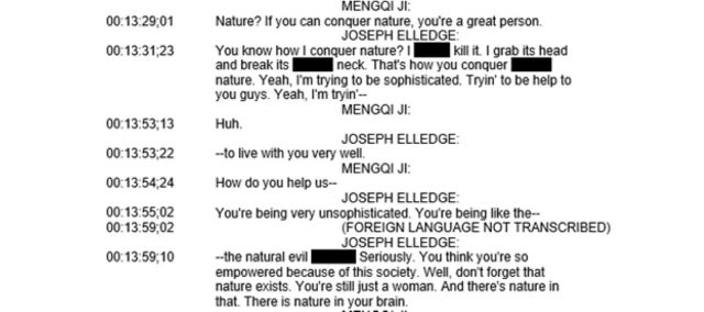 Recording transcript 