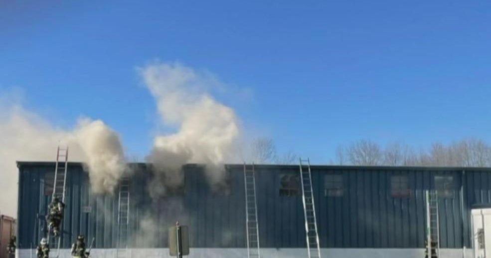Bucks County firefighter injured battling warehouse fire CBS Philadelphia