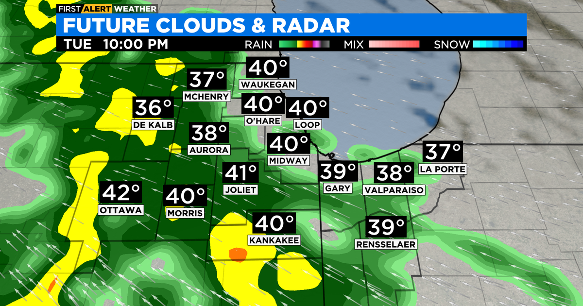 Chicago First Alert Weather: Rain chances late Tuesday - CBS Chicago