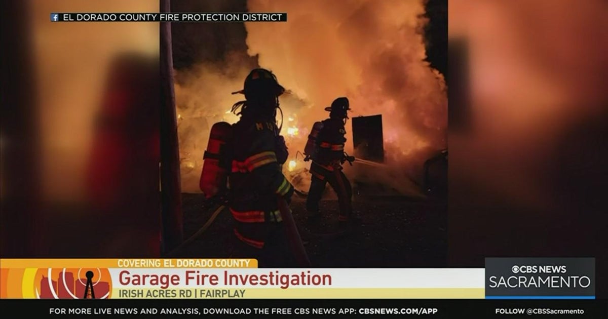 Garage fire under investigation in El Dorado County