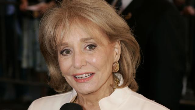 Television personality Barbara Walters arrives at the New Amsterdam theater April 10, 2006, in New York City. 