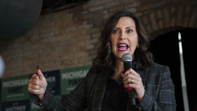 Michigan Governor Whitmer Campaigns For Re-Election In Pontiac 