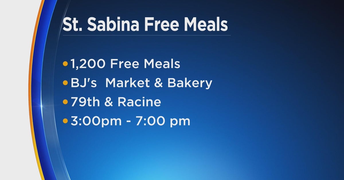 St. Sabina Parish meal giveaway with 1,200 free meals CBS Chicago