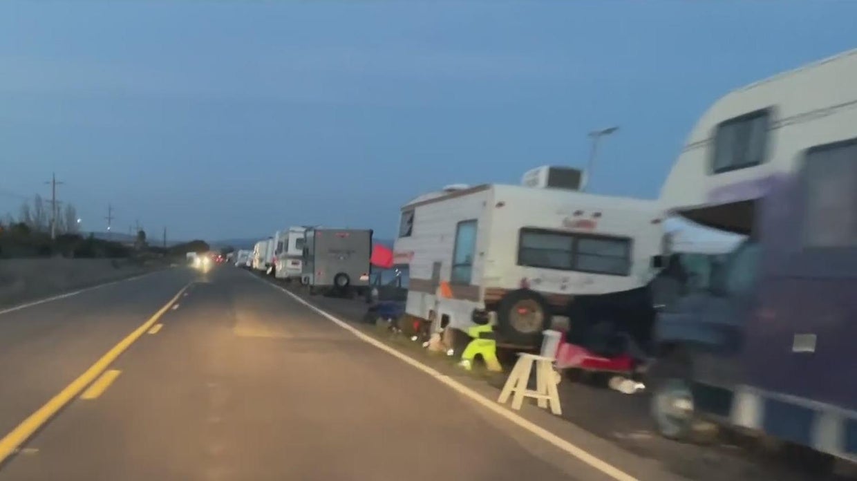 RV dwellers worry about potential ouster from Novato encampment CBS
