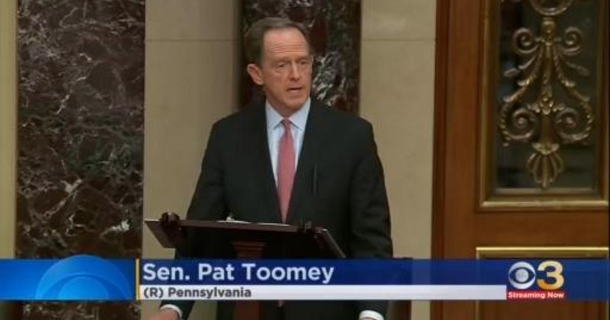 Sen. Pat Toomey's farewell address – CBS News