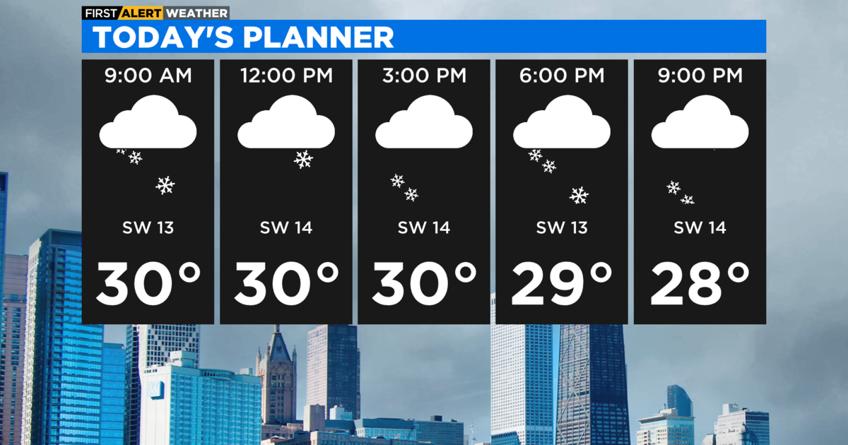 Snow Showers Linger - CBS Chicago