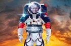 Donald Trump in astronaut suit 