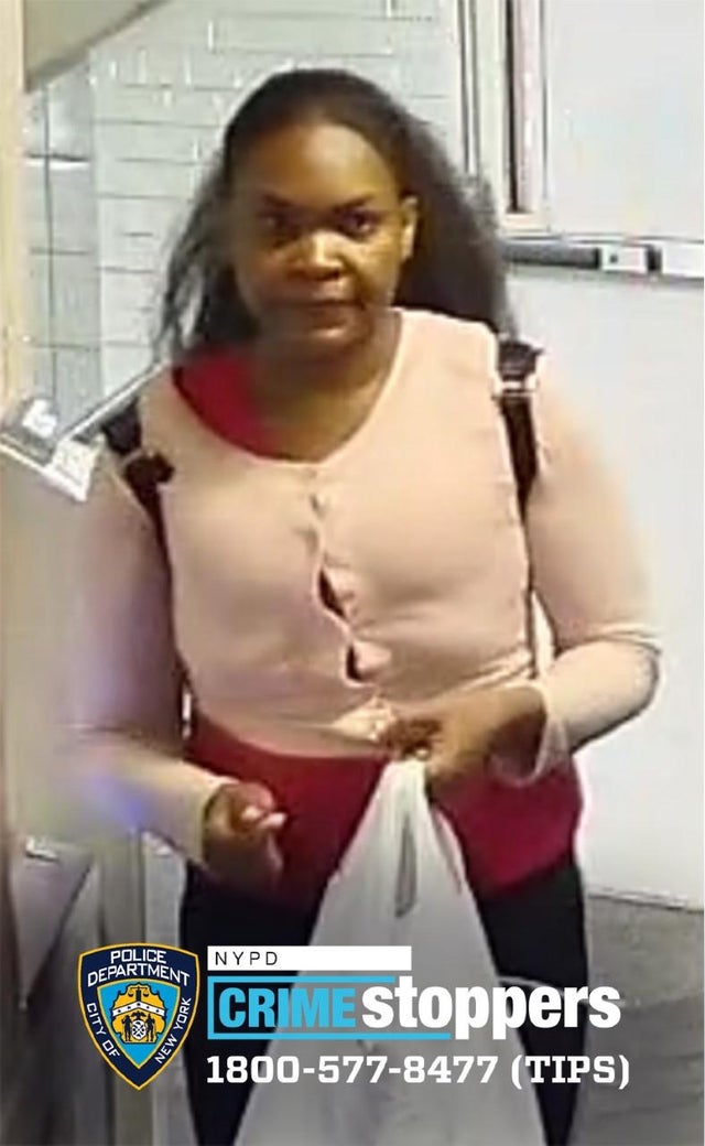 A surveillance photo of Charmaine Crossman.