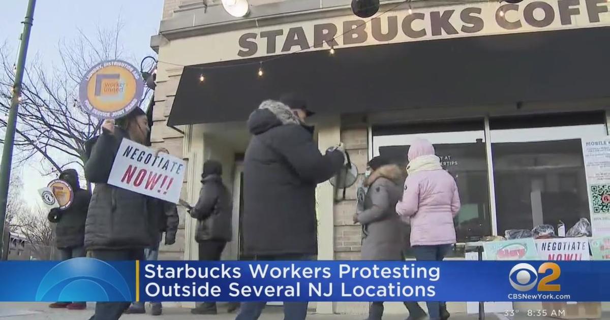 New Jersey Starbucks workers strike
