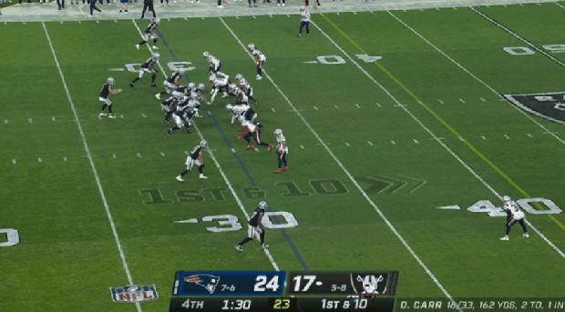 Derek Carr to Mack Hollins again