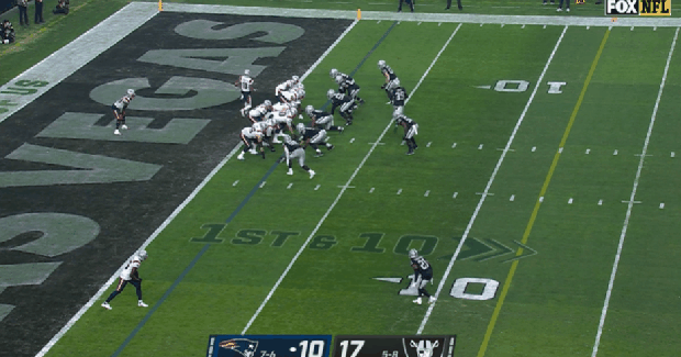 Rhamondre Stevenson runs for 26 yards.