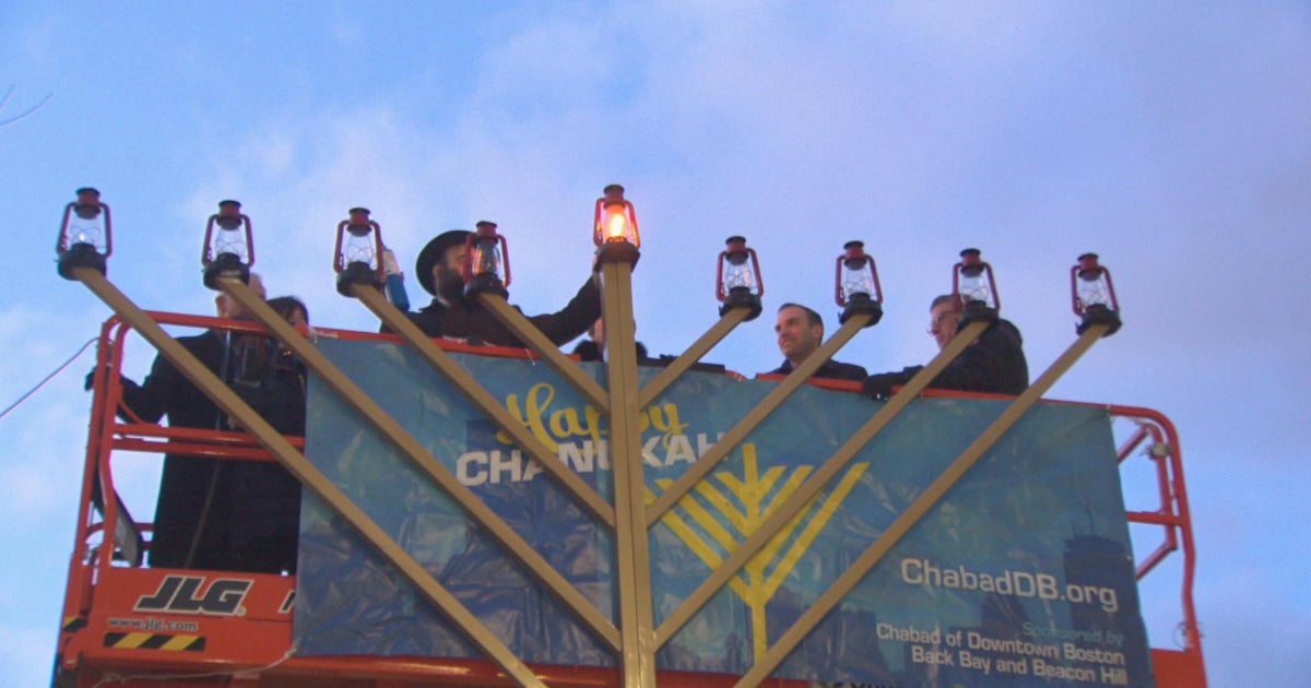 GovernorElect Healey lights first candle on Boston Common menorah CBS Boston