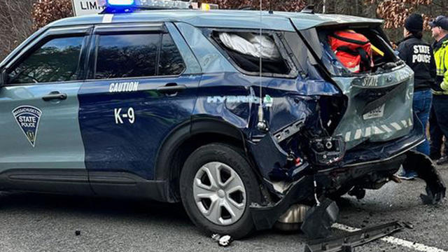 State Police cruiser struck 