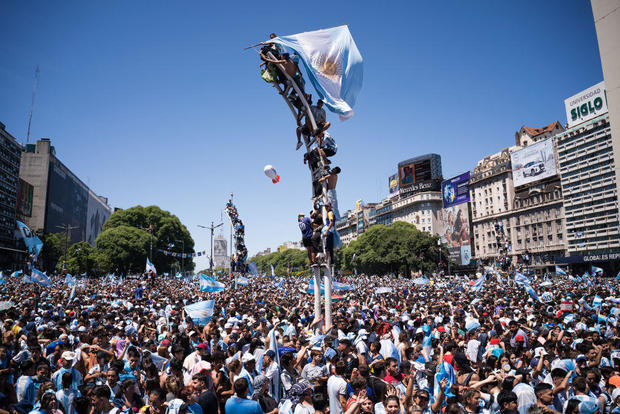 Argentinians celebrate their nationâs third World Cup victory 